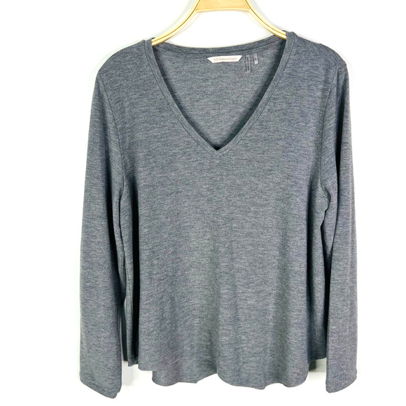 Soft Surroundings Grey Long Sleeve Shirt Size PL #38010 - Picture 1 of 4